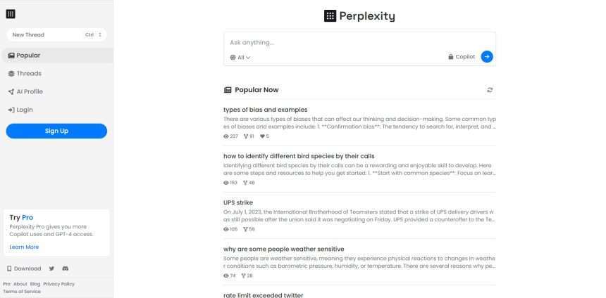 Perplexity Ai Review : Pro Or Cons 2023 New Updated