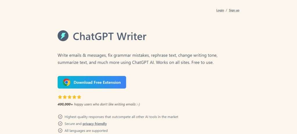 ChatGPT Writer (Best AI Email Tools)