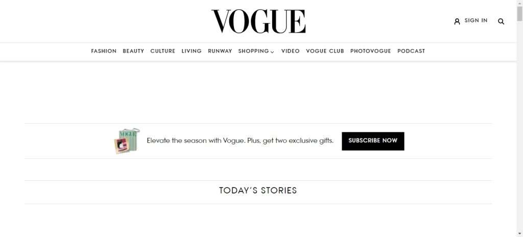 Vogue (Best blog wordpress themes)