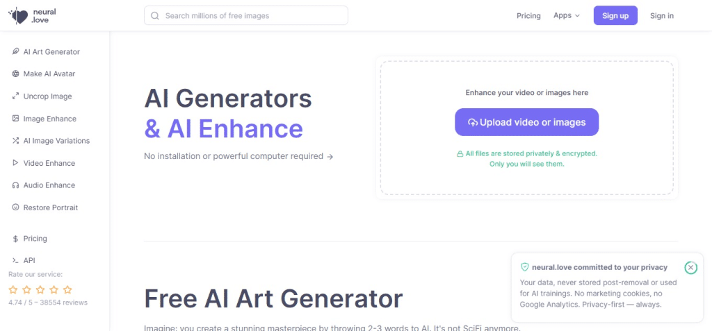 Neural.love (Best Ai Tools In USA)