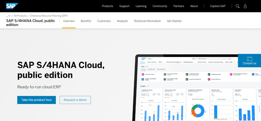 SAP S/4HANA Cloud (Best Professional Services Automation Software)