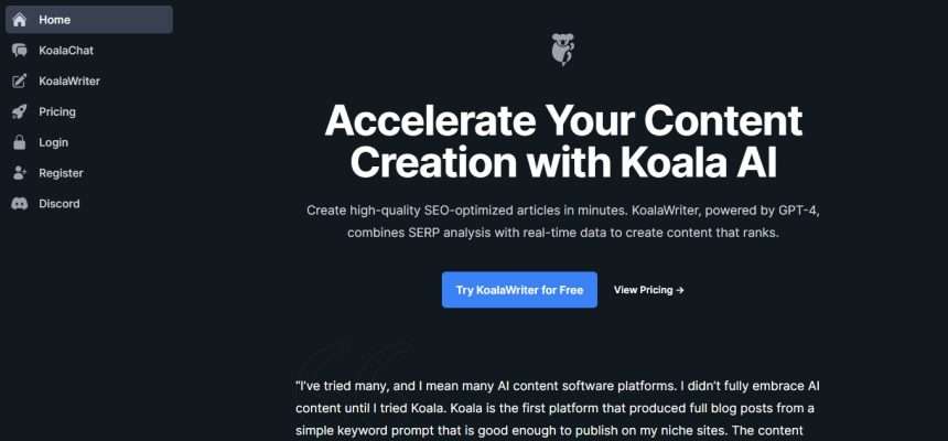 Koala Ai Review : Pro Or Cons 2023 New Updated