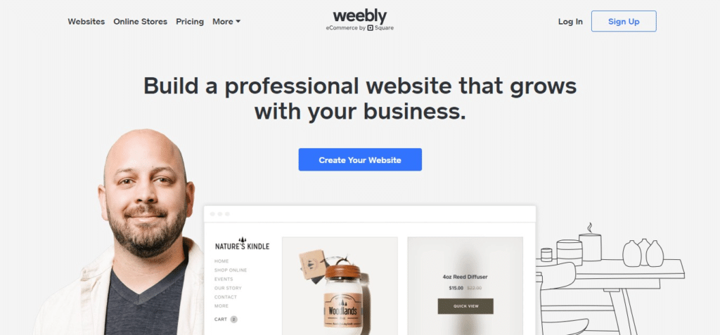 Weebly (Best E-Commerce Platforms)