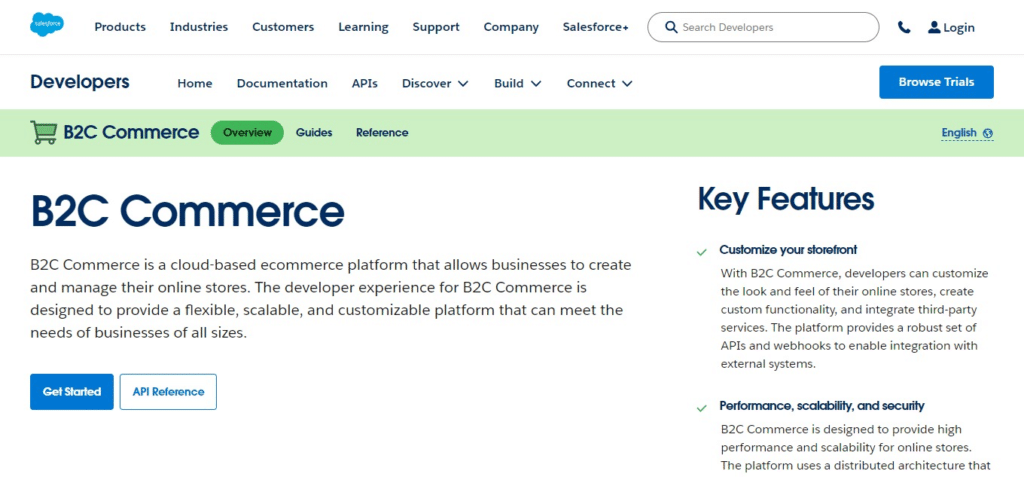 Salesforce Commerce for B2C