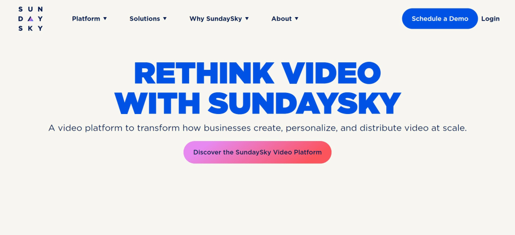 SundaySky Video Platform