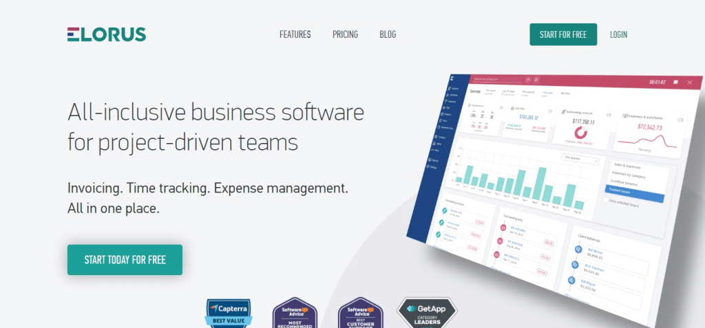 Elorus (Best Invoice Management Software)