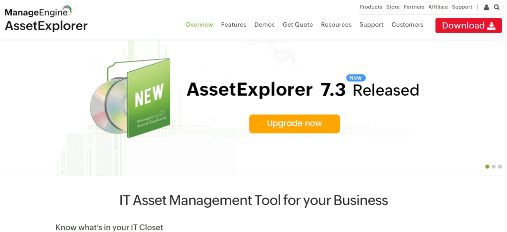 ManageEngine AssetExplorer (Best IT Asset Management Software )