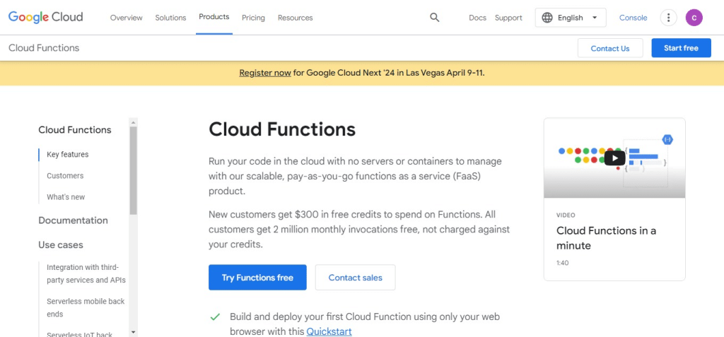 Google Cloud Functions