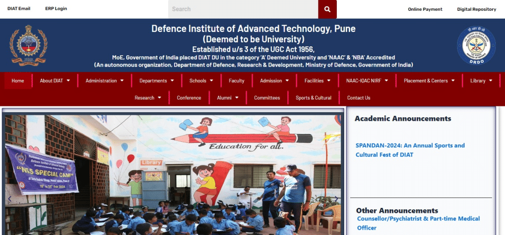 Defence Institute of Advanced Technology  (Best Software Engineering Schools)