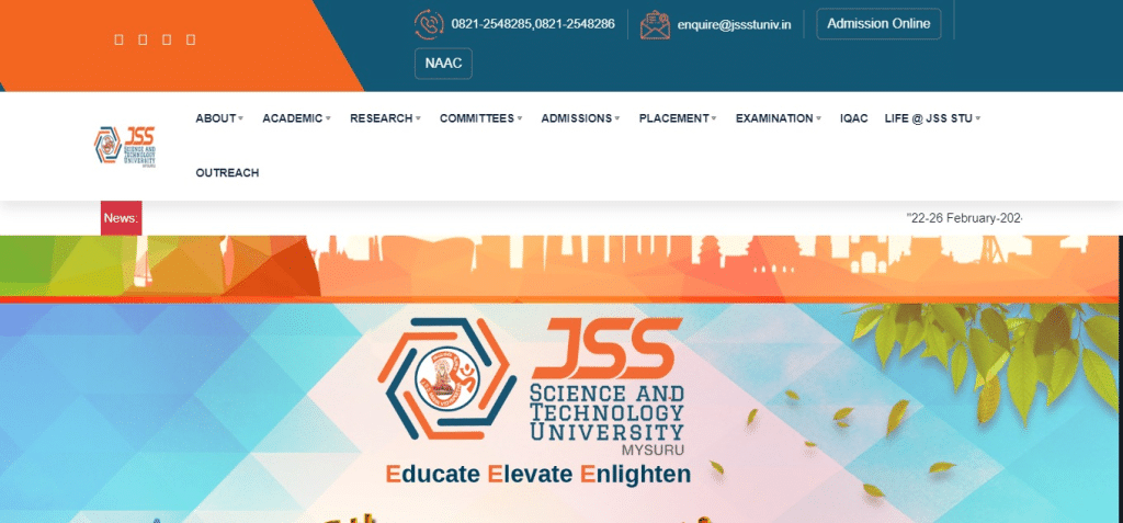  JSS Science and Technology University