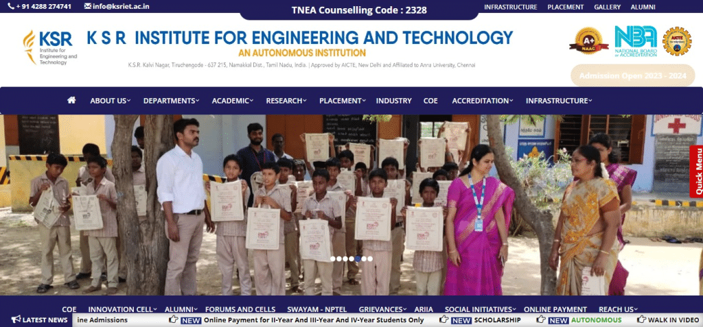 KSR Institute for Engineering and Technology