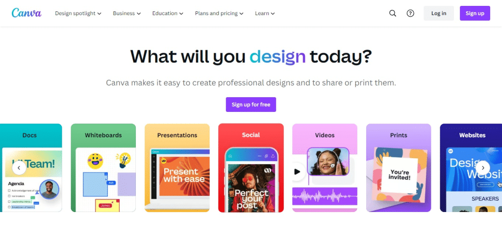 Canva (Best Software For Graphic Design)