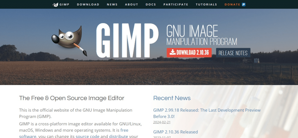 GIMP (Best Software For Graphic Design)
