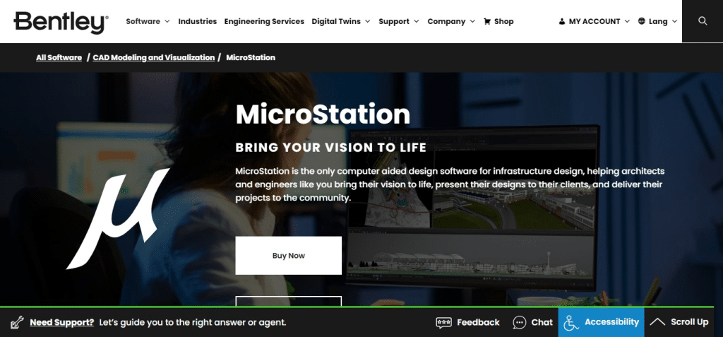 MicroStation (Best 3D CAD Software)
