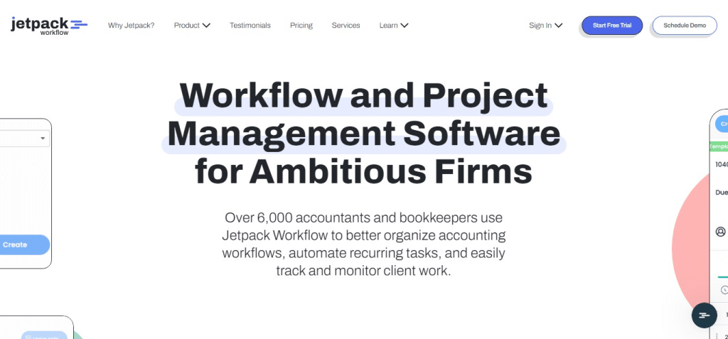 Jetpack Workflow (Best Accounting Practice Management Software)