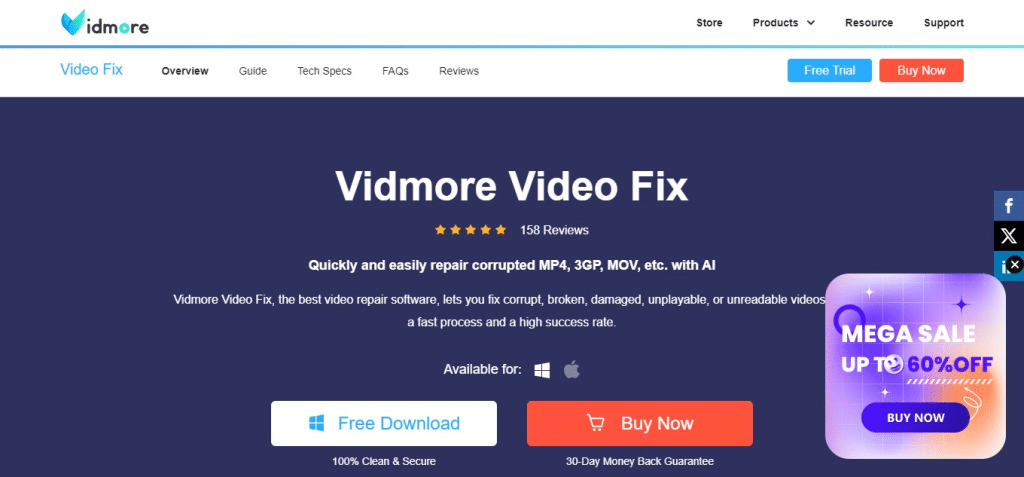  Vidmore Video Fix