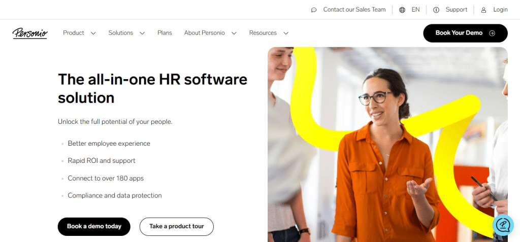 Personio (Best HR Service Delivery Software)