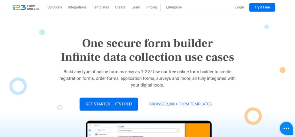 123FormBuilder (Best Software To Create Forms)