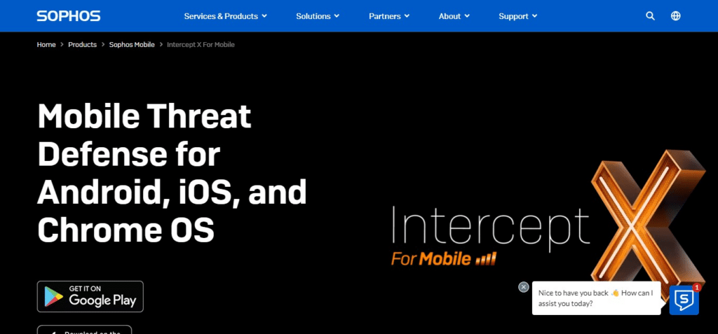 Sophos Intercept X for Mobile