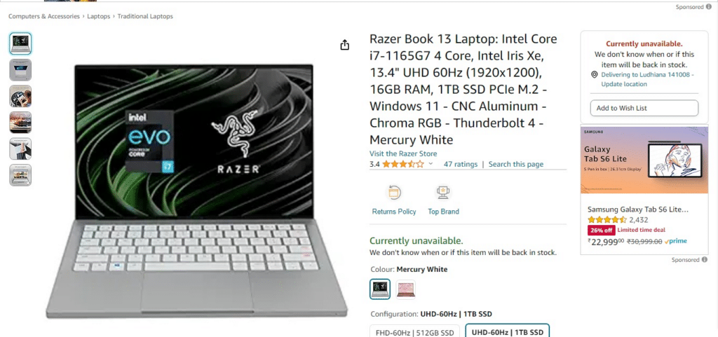 Razer Book 13