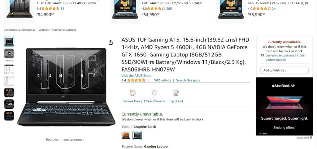 ASUS TUF Gaming A15