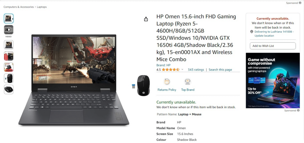 HP Omen 15