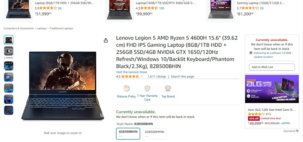 Lenovo Legion 5