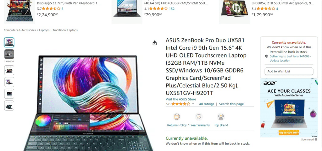 ASUS ZenBook Pro Duo