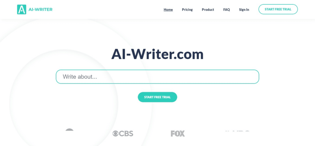 AI Writer AI Tools For Journalists