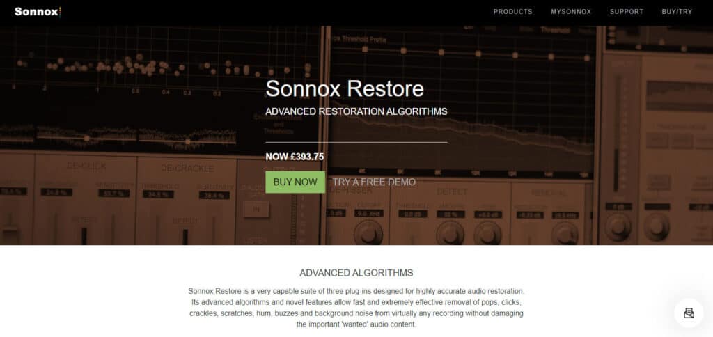 Sonnox Restore Best Ai Tool For Audio Repair