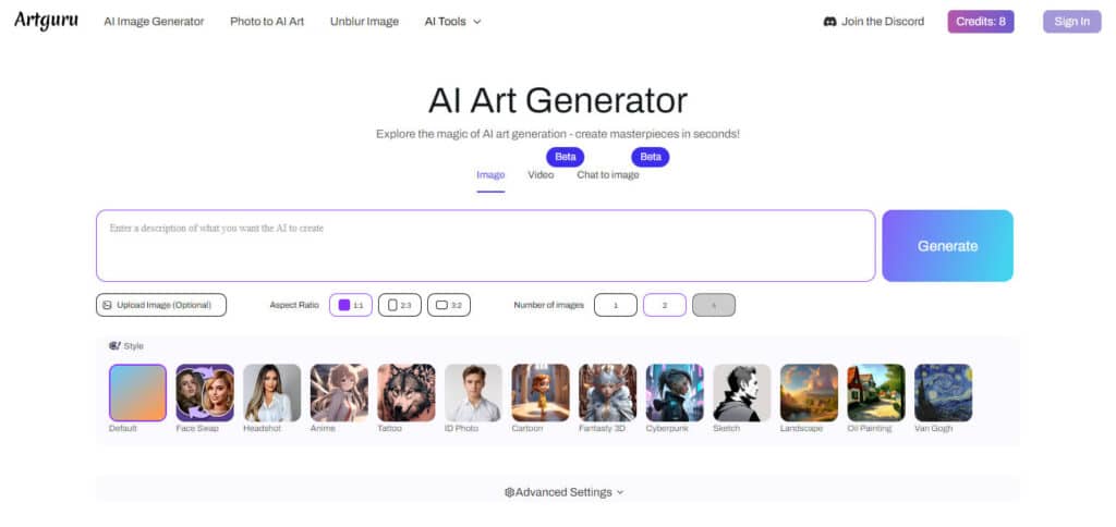 Artguru Ai Headshot Generators