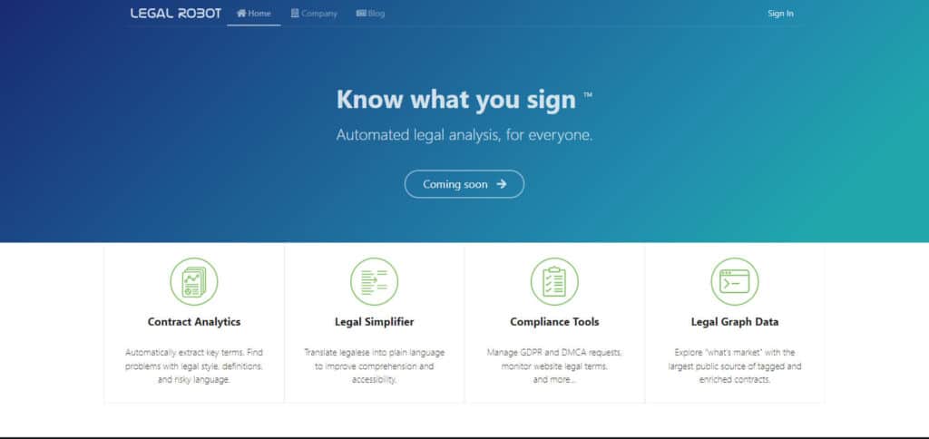 Legal Robot Best AI Legal Tools In India