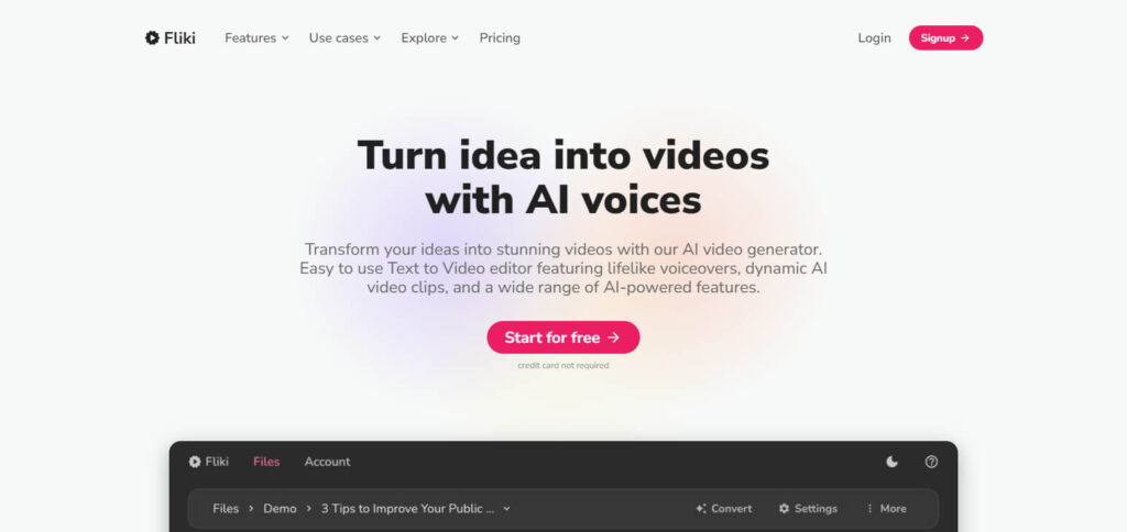 Fliki Best Ai Video Maker Apps In India