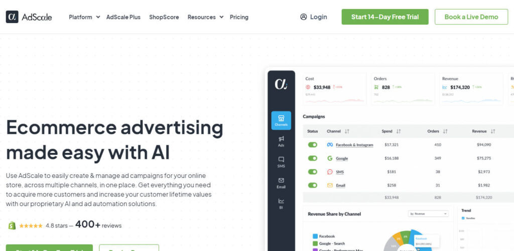 AdScale Best Ai Buider For Shopify