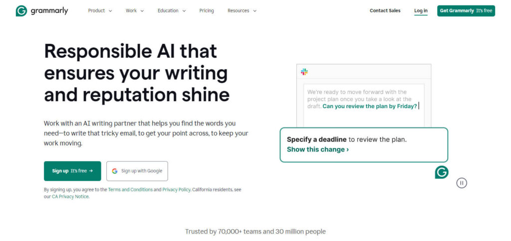 Grammarly Best Ai Companion App