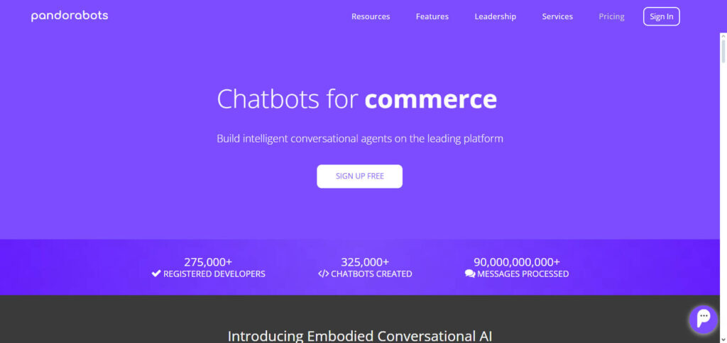 Pandorabots Best Ai Chatbot In India