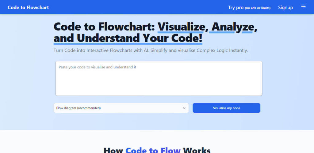 Code to Flowchart Best Ai Diagram Generator Free