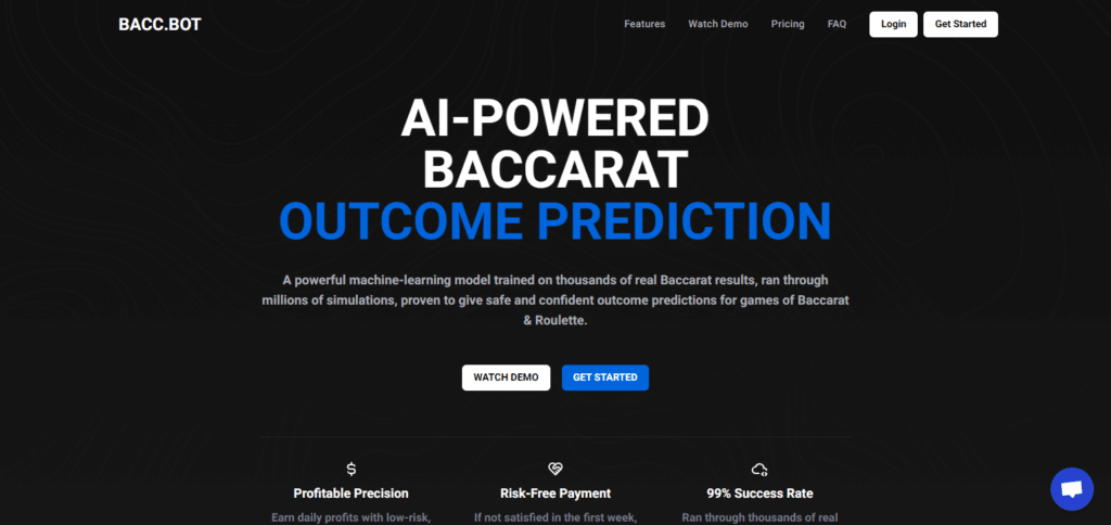 BACC.BOT Best Ai Website For Baccarat Prediction