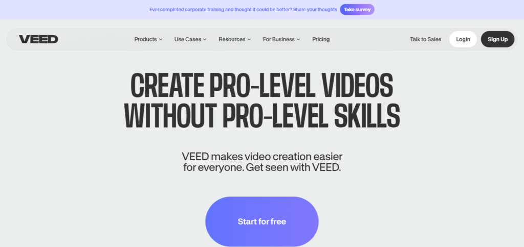 VEED Best Ai Video Editing Websites In Japan