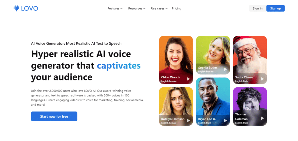 LOVO (Genny) Best Ai Voice Editing Websites In South Korea