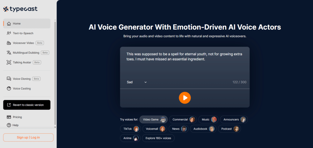 Typecast Best Ai Voice Editing Websites In South Korea