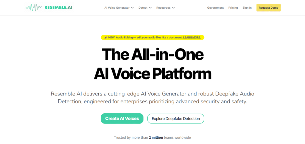 Resemble.ai Best Ai Voice Editing Websites In South Korea