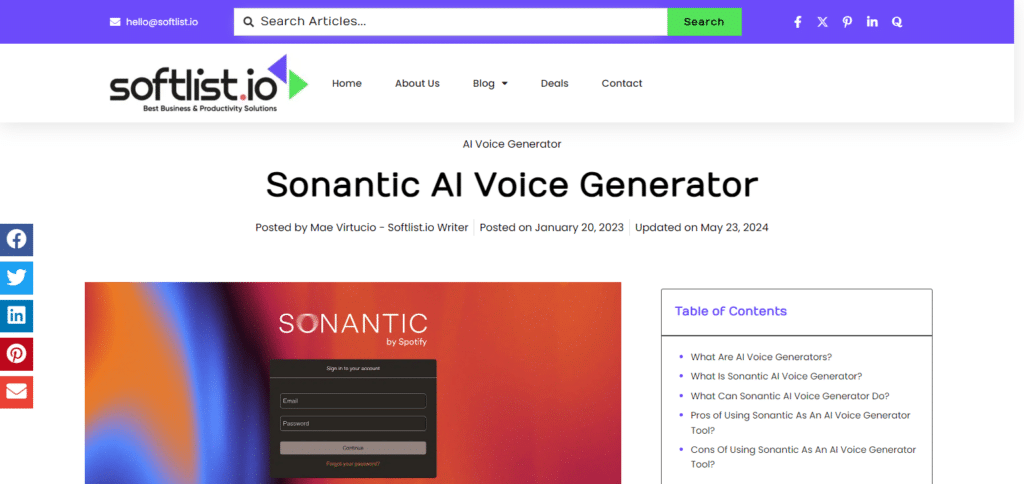 Sonantic Best Ai Dubbing Tools