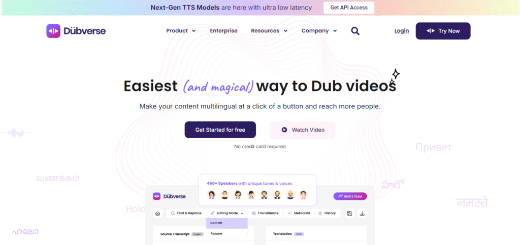 Dubverse.ai Best Ai Dubbing Tools