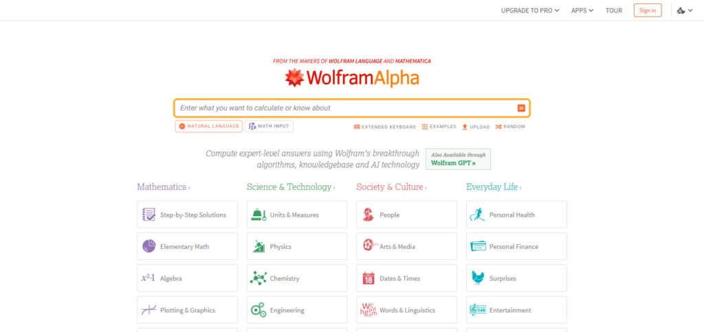 Wolfram Alpha