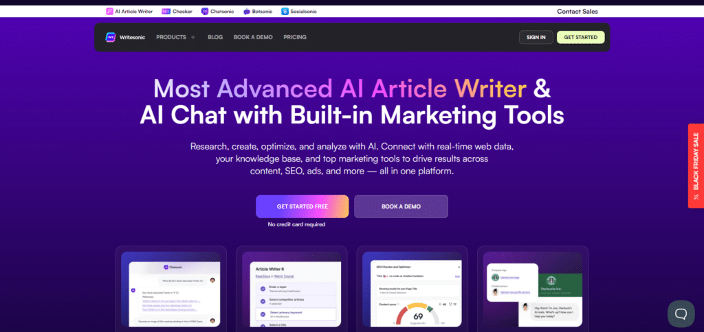 Writesonic Best Ai Novel Writing Software