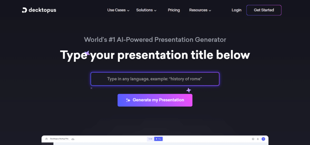 Decktopus Best Ai Powerpoint Generator