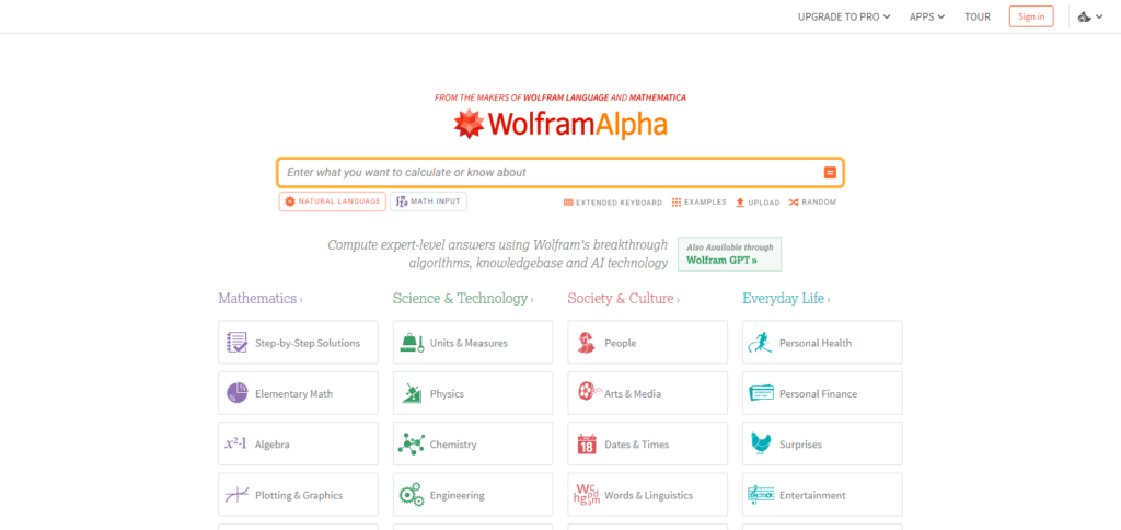 Wolfram Alpha Best Ai Math Solver Free