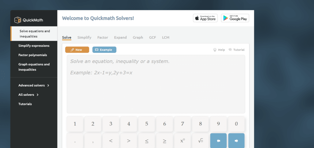 QuickMath Best Ai Math Solver Free