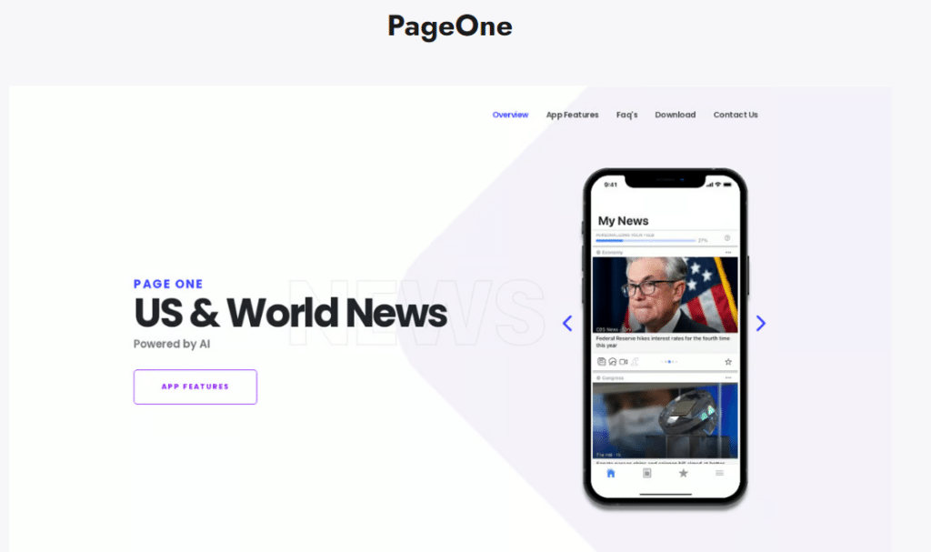 PageOne Best Ai News Apps For Android